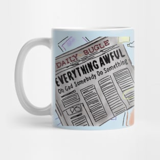 aw, newspaper (variant) Mug